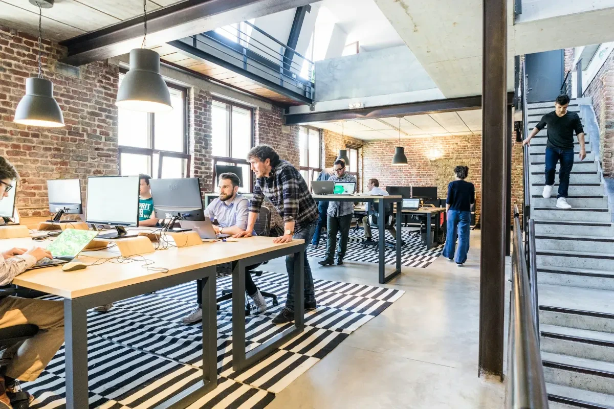 Modern business workspace