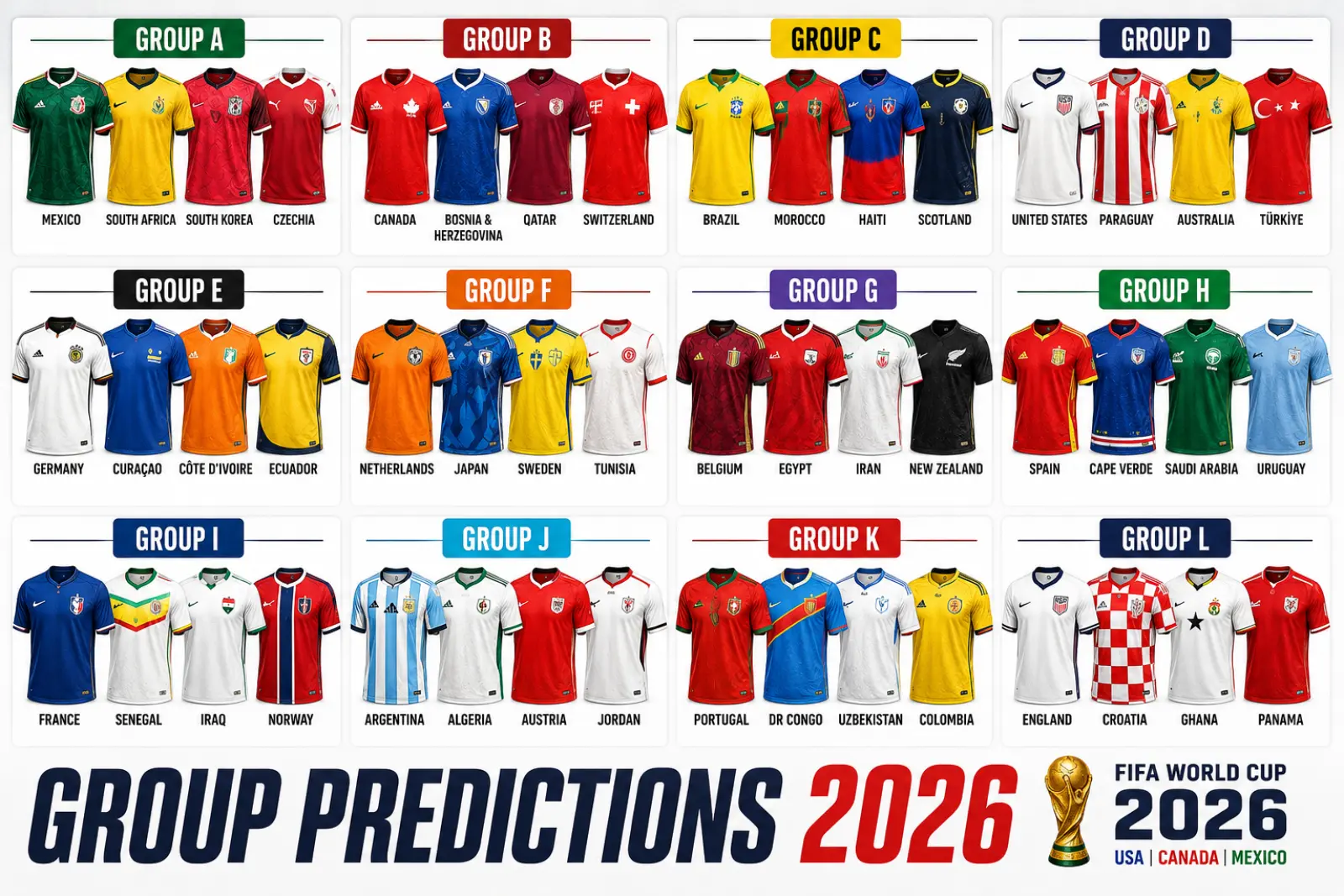 FIFA World Cup 2026 group stage predictions