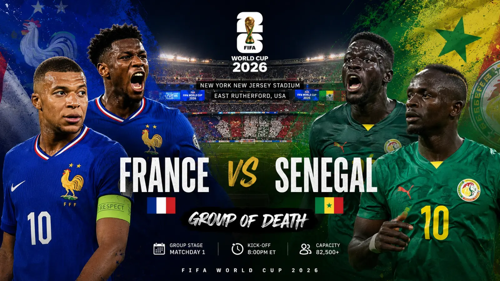 France vs Senegal World Cup 2026
