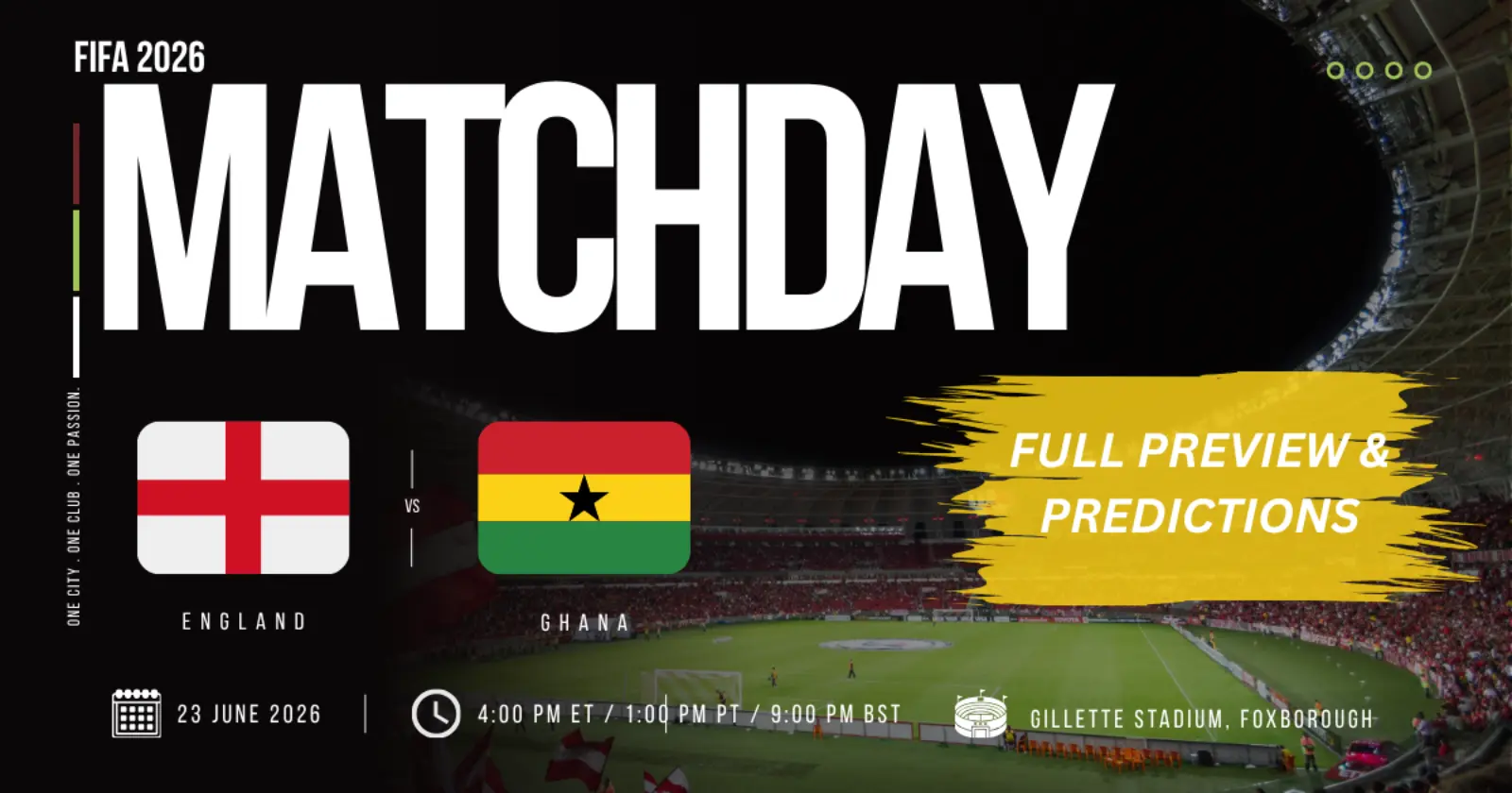 England vs Ghana World Cup 2026