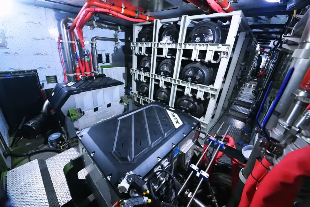 Inside view of the first Hydrogen Train in India