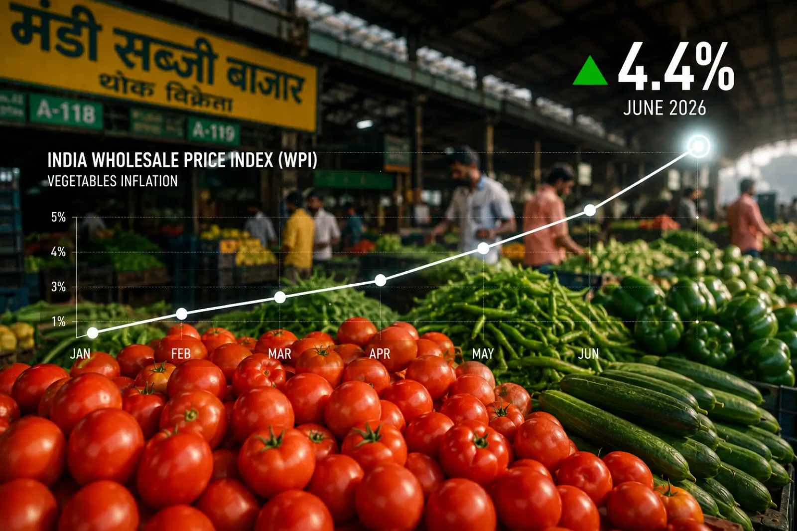 India's retail inflation rose to 4.4%